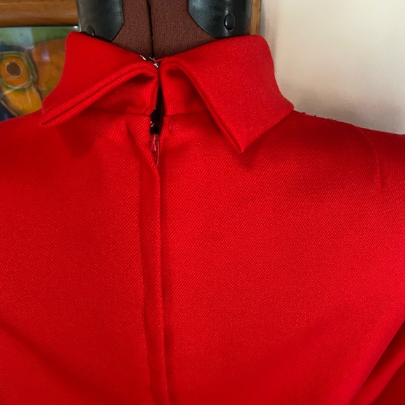 Beautiful Vintage Bright Red Ricco California Dress - Picture 3 of 10
